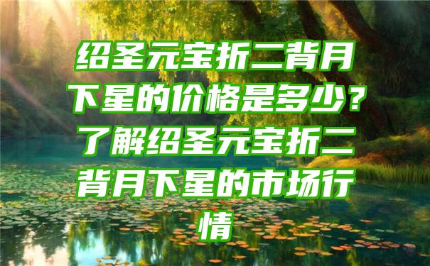 绍圣元宝折二背月下星的价格是多少？了解绍圣元宝折二背月下星的市场行情