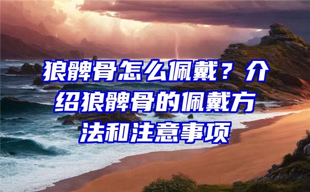 狼髀骨怎么佩戴？介绍狼髀骨的佩戴方法和注意事项