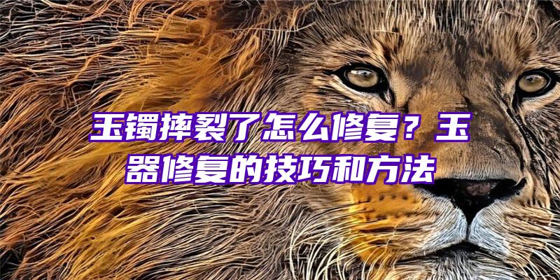 玉镯摔裂了怎么修复？玉器修复的技巧和方法