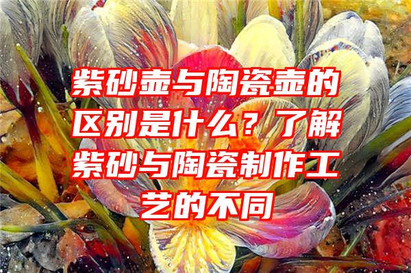 紫砂壶与陶瓷壶的区别是什么？了解紫砂与陶瓷制作工艺的不同