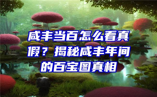 咸丰当百怎么看真假？揭秘咸丰年间的百宝图真相