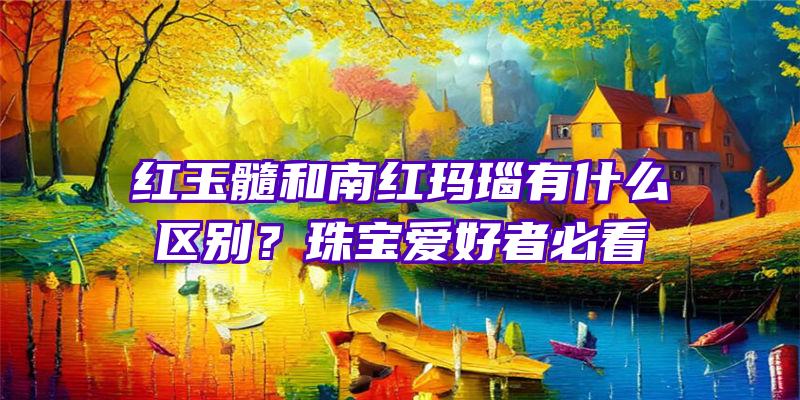 红玉髓和南红玛瑙有什么区别？珠宝爱好者必看