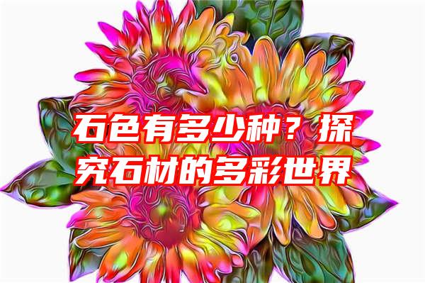 石色有多少种？探究石材的多彩世界