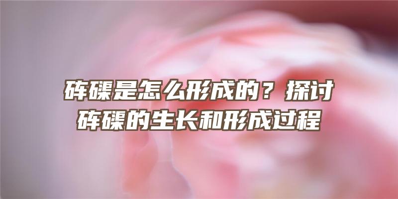 砗磲是怎么形成的？探讨砗磲的生长和形成过程