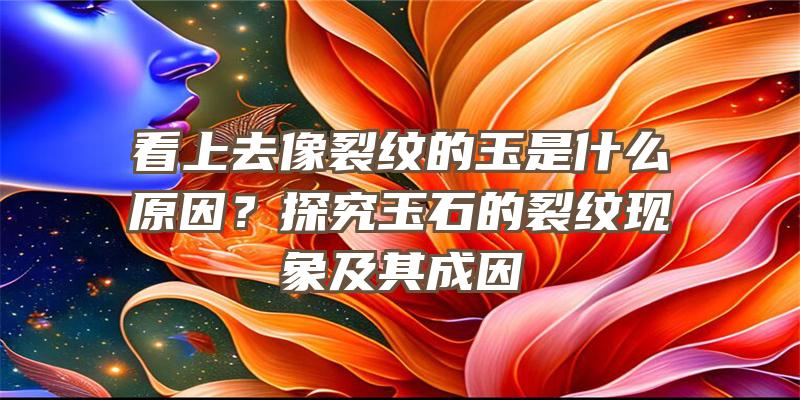 看上去像裂纹的玉是什么原因？探究玉石的裂纹现象及其成因