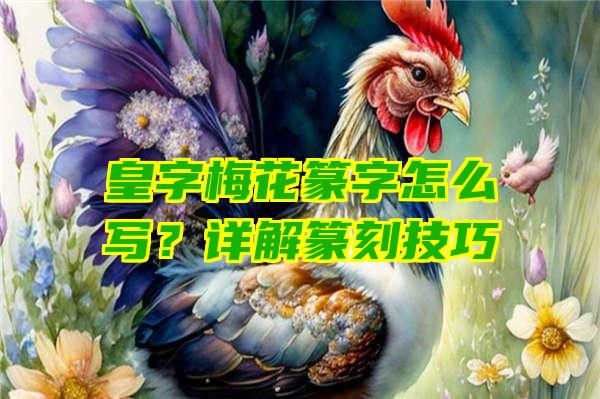 皇字梅花篆字怎么写？详解篆刻技巧