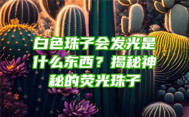 白色珠子会发光是什么东西？揭秘神秘的荧光珠子