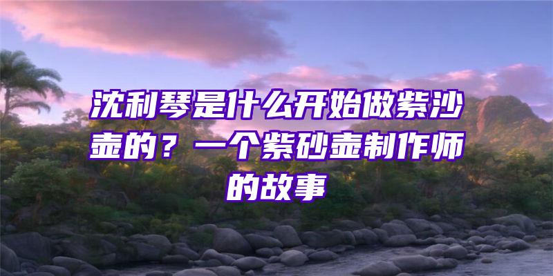 沈利琴是什么开始做紫沙壶的？一个紫砂壶制作师的故事