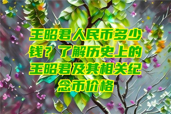 王昭君人民币多少钱？了解历史上的王昭君及其相关纪念币价格