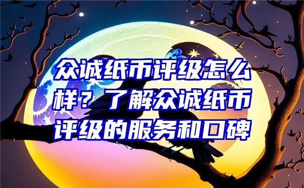 众诚纸币评级怎么样？了解众诚纸币评级的服务和口碑