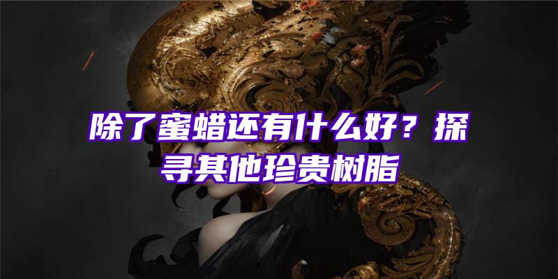 除了蜜蜡还有什么好？探寻其他珍贵树脂