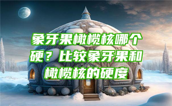 象牙果橄榄核哪个硬？比较象牙果和橄榄核的硬度