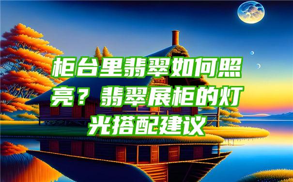 柜台里翡翠如何照亮？翡翠展柜的灯光搭配建议