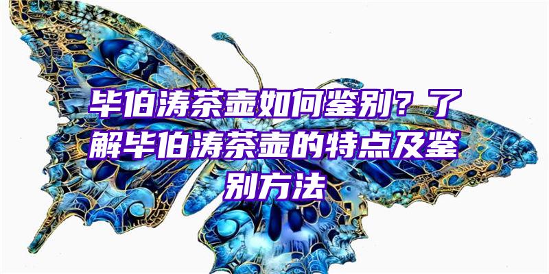 毕伯涛茶壶如何鉴别？了解毕伯涛茶壶的特点及鉴别方法