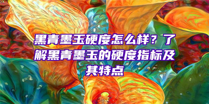 黑青墨玉硬度怎么样？了解黑青墨玉的硬度指标及其特点