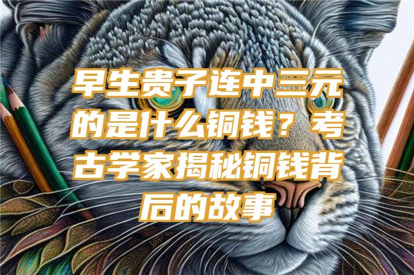 早生贵子连中三元的是什么铜钱？考古学家揭秘铜钱背后的故事