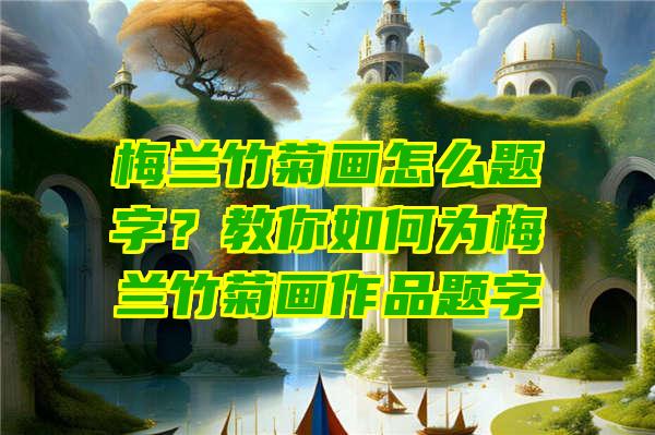 梅兰竹菊画怎么题字？教你如何为梅兰竹菊画作品题字