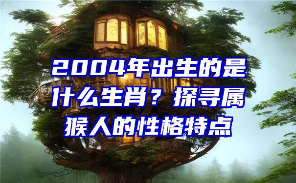 2004年出生的是什么生肖？探寻属猴人的性格特点