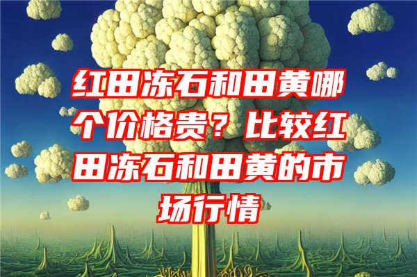 红田冻石和田黄哪个价格贵？比较红田冻石和田黄的市场行情