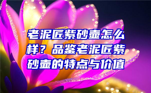 老泥匠紫砂壶怎么样？品鉴老泥匠紫砂壶的特点与价值