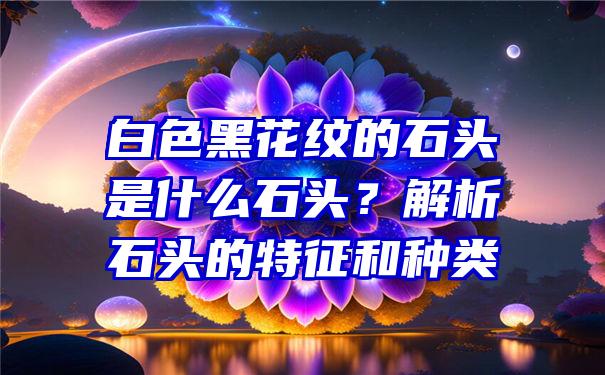 白色黑花纹的石头是什么石头？解析石头的特征和种类