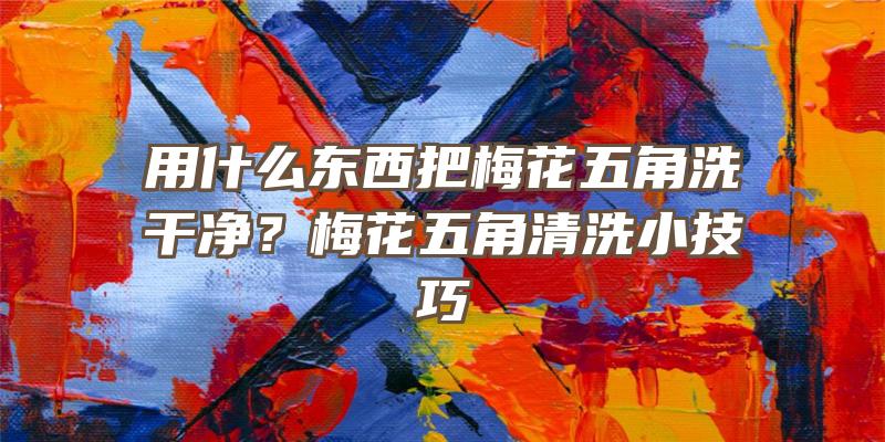 用什么东西把梅花五角洗干净？梅花五角清洗小技巧