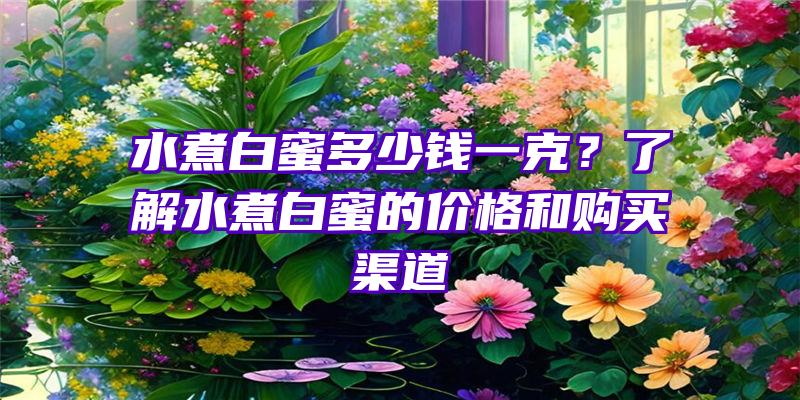 水煮白蜜多少钱一克？了解水煮白蜜的价格和购买渠道