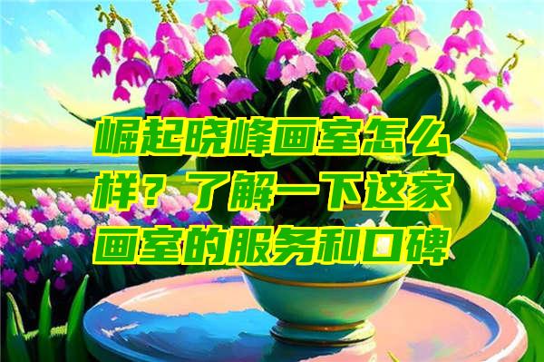 崛起晓峰画室怎么样？了解一下这家画室的服务和口碑