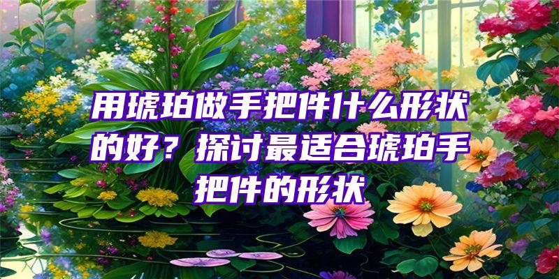 用琥珀做手把件什么形状的好？探讨最适合琥珀手把件的形状