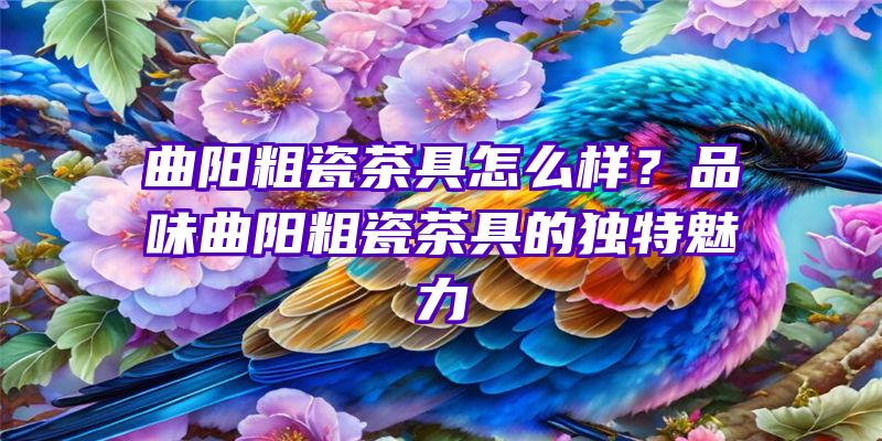 曲阳粗瓷茶具怎么样？品味曲阳粗瓷茶具的独特魅力