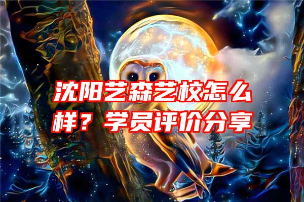 沈阳艺森艺校怎么样？学员评价分享