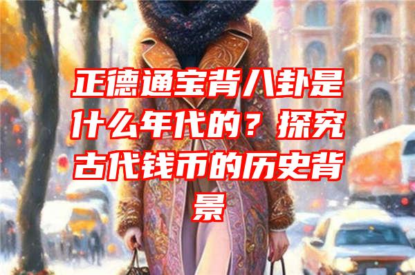 正德通宝背八卦是什么年代的？探究古代钱币的历史背景