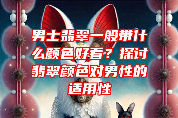 男士翡翠一般带什么颜色好看？探讨翡翠颜色对男性的适用性