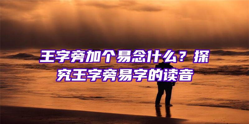 王字旁加个易念什么？探究王字旁易字的读音