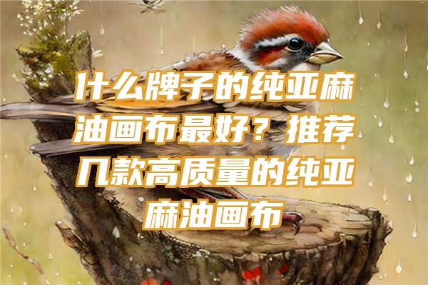 什么牌子的纯亚麻油画布最好？推荐几款高质量的纯亚麻油画布