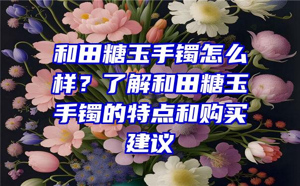 和田糖玉手镯怎么样？了解和田糖玉手镯的特点和购买建议