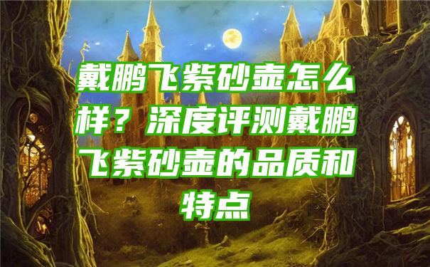 戴鹏飞紫砂壶怎么样？深度评测戴鹏飞紫砂壶的品质和特点