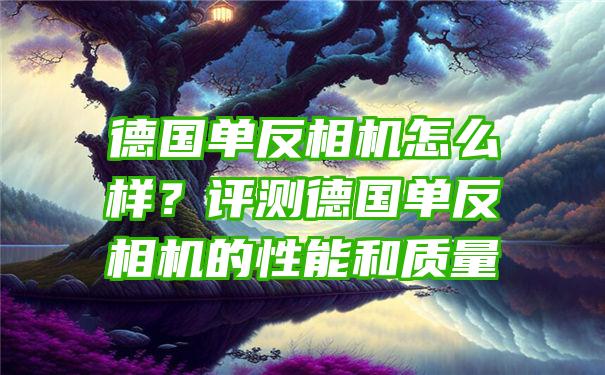 德国单反相机怎么样？评测德国单反相机的性能和质量