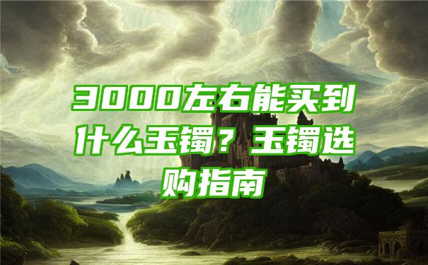 3000左右能买到什么玉镯？玉镯选购指南