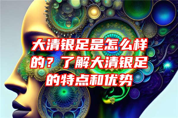 大清银足是怎么样的？了解大清银足的特点和优势