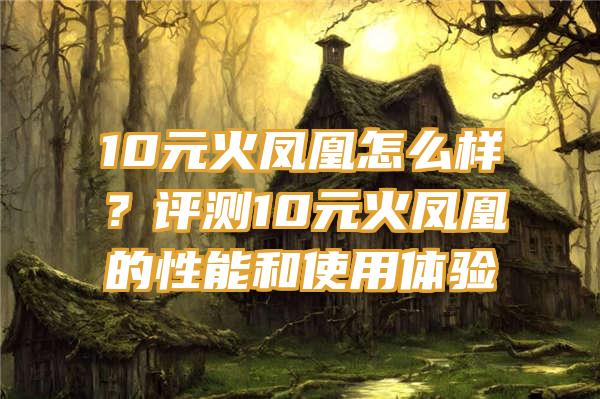 10元火凤凰怎么样？评测10元火凤凰的性能和使用体验