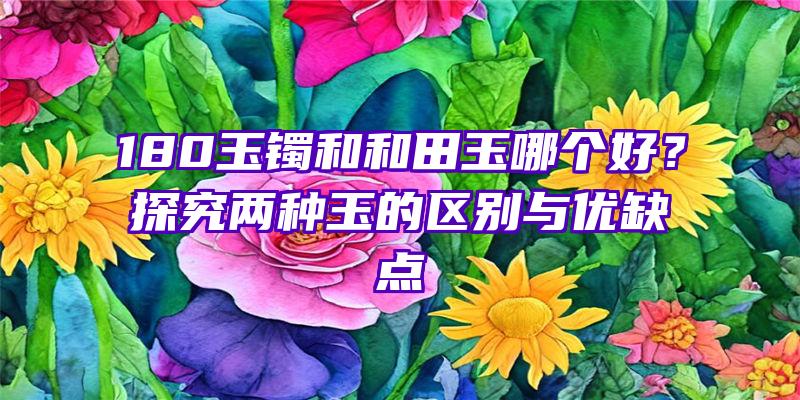 180玉镯和和田玉哪个好？探究两种玉的区别与优缺点