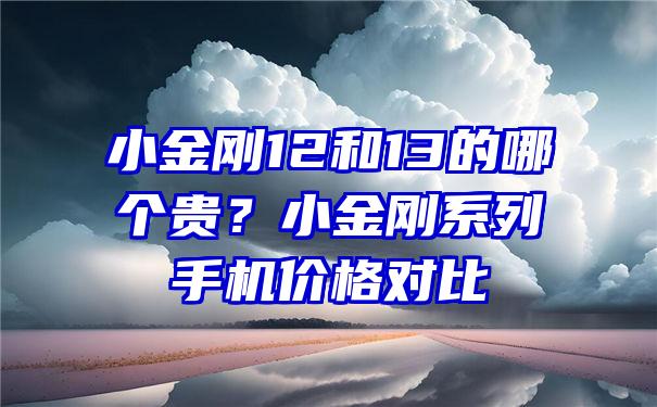 小金刚12和13的哪个贵？小金刚系列手机价格对比