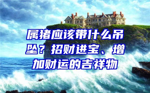 属猪应该带什么吊坠？招财进宝、增加财运的吉祥物