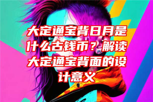 大定通宝背日月是什么古钱币？解读大定通宝背面的设计意义