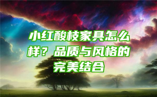 小红酸枝家具怎么样？品质与风格的完美结合