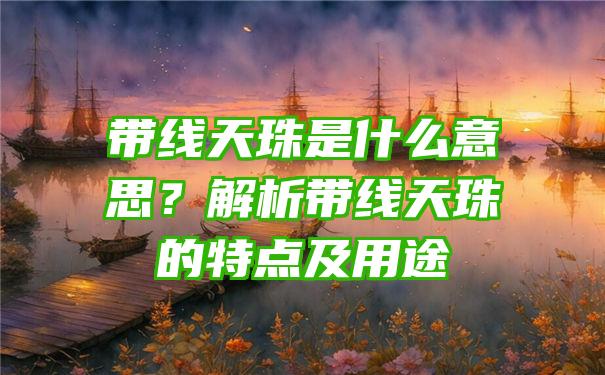 带线天珠是什么意思？解析带线天珠的特点及用途