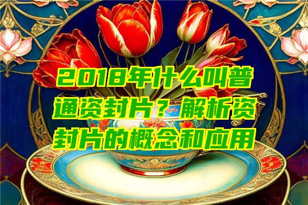 2018年什么叫普通资封片？解析资封片的概念和应用