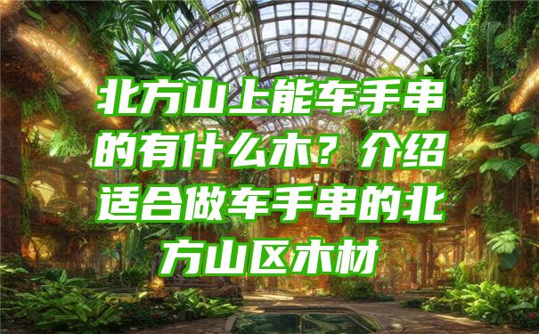 北方山上能车手串的有什么木？介绍适合做车手串的北方山区木材