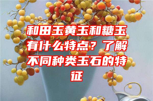 和田玉黄玉和糖玉有什么特点？了解不同种类玉石的特征